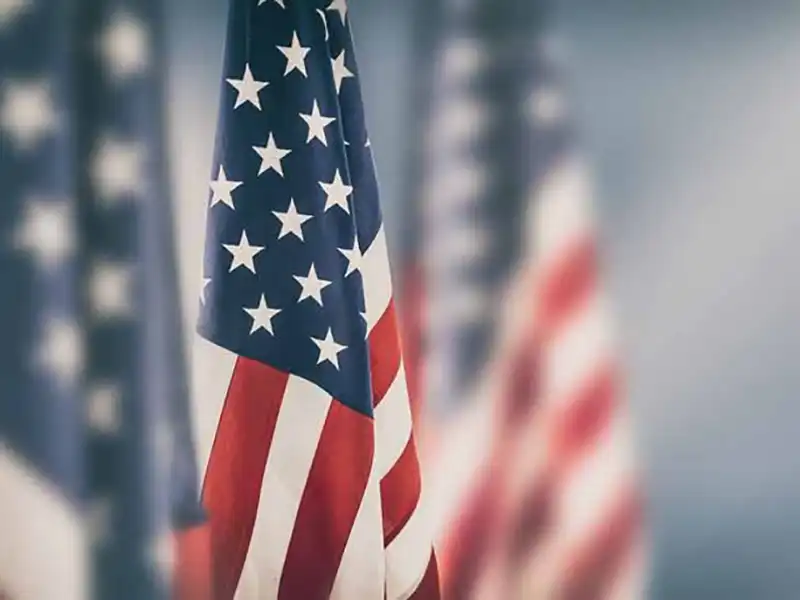 American flags